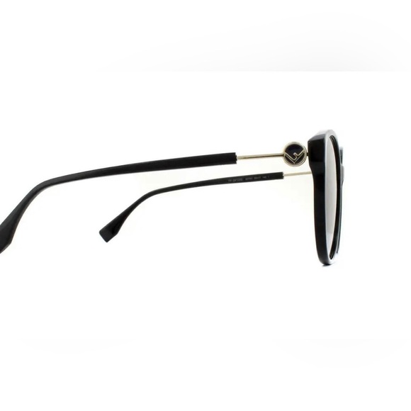 FENDI Sunglasses FF 0412/S 0807 90 Black Frame Grey Shaded Lenses 58mm BNWT - Picture 8 of 13